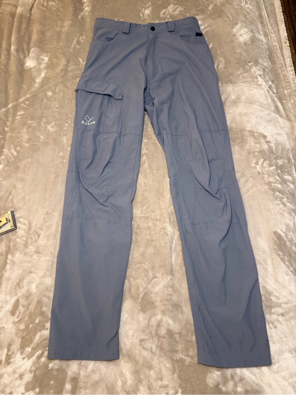Autina Women’s Gray Hiking Cargo Pants Size Medium Outdoor Stretch Utility